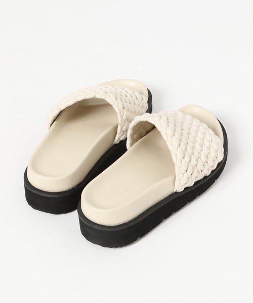 eL（エル）の「【eL】Volume Rope Sandal/269801（サンダル・レディース・オフホワイト/ブラック・MEDIUM/LARGE）」の9枚目の写真