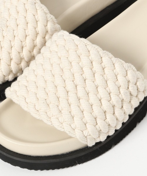 eL（エル）の「【eL】Volume Rope Sandal/269801（サンダル・レディース・オフホワイト/ブラック・MEDIUM/LARGE）」の8枚目の写真
