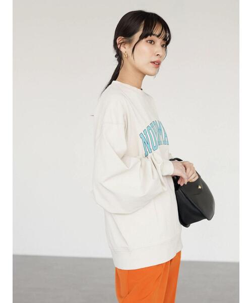 Green　Parks（グリーンパークス）の「カレッジロゴトレーナーTEE（Tシャツ/カットソー・レディース・ベージュ/ブルー/ミント・FREE）」の8枚目の写真