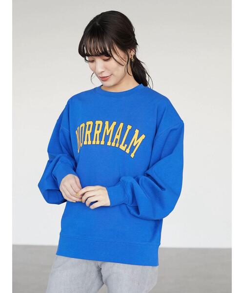 Green　Parks（グリーンパークス）の「カレッジロゴトレーナーTEE（Tシャツ/カットソー・レディース・ベージュ/ブルー/ミント・FREE）」の11枚目の写真