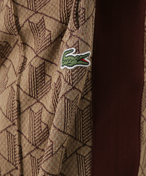 LACOSTE L!VE（ラコステライブ）の「【LACOSTE L!VE / ラコステ ライブ】モノグラムジャカードトラックパンツ（その他パンツ・メンズ・ベージュ/グリーン・SMALL/MEDIUM）」の20枚目の写真