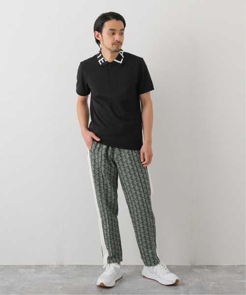 LACOSTE L!VE（ラコステライブ）の「【LACOSTE L!VE / ラコステ ライブ】モノグラムジャカードトラックパンツ（その他パンツ・メンズ・ベージュ/グリーン・SMALL/MEDIUM）」の3枚目の写真