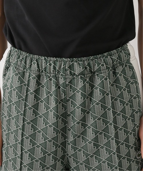 LACOSTE L!VE（ラコステライブ）の「【LACOSTE L!VE / ラコステ ライブ】モノグラムジャカードトラックパンツ（その他パンツ・メンズ・ベージュ/グリーン・SMALL/MEDIUM）」の7枚目の写真