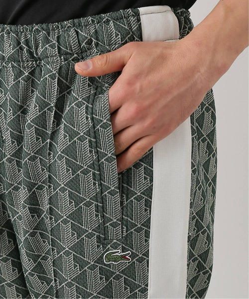 LACOSTE L!VE（ラコステライブ）の「【LACOSTE L!VE / ラコステ ライブ】モノグラムジャカードトラックパンツ（その他パンツ・メンズ・ベージュ/グリーン・SMALL/MEDIUM）」の10枚目の写真