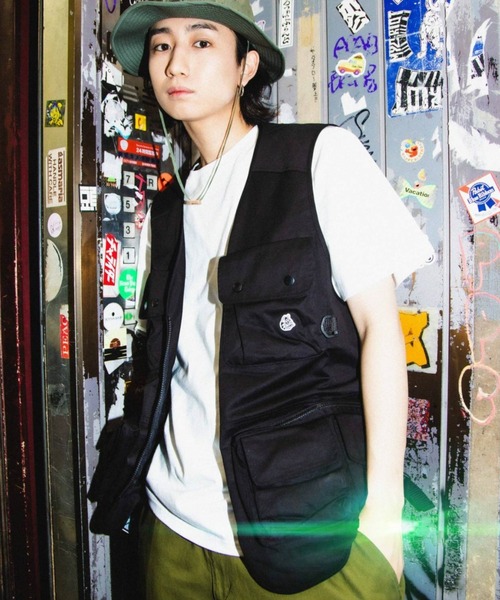 A'gem(エージェム)の「『A'gem/エージェム』フィッシングベスト(ベスト・メンズ・ホワイト/ブラック/ライトパープル・FREE)」の3枚目の写真