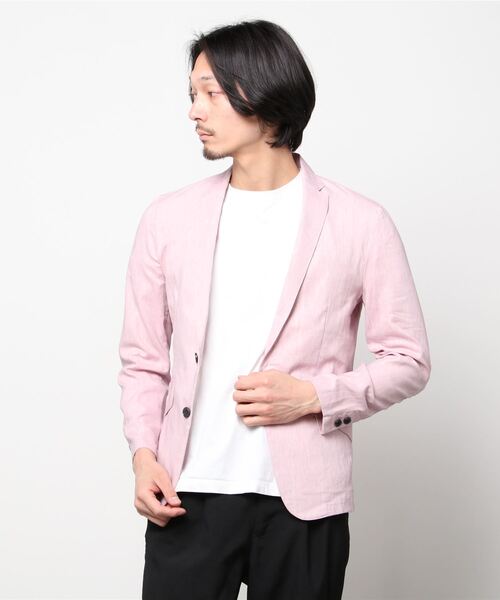 TORNADO MART(トルネードマート)の「ZERO by TORNADO MART∴リネデランアンコンジャケット(テーラードジャケット・メンズ・ベージュ/ピンク/ブルー・LL/M/L/XL)」の9枚目の写真