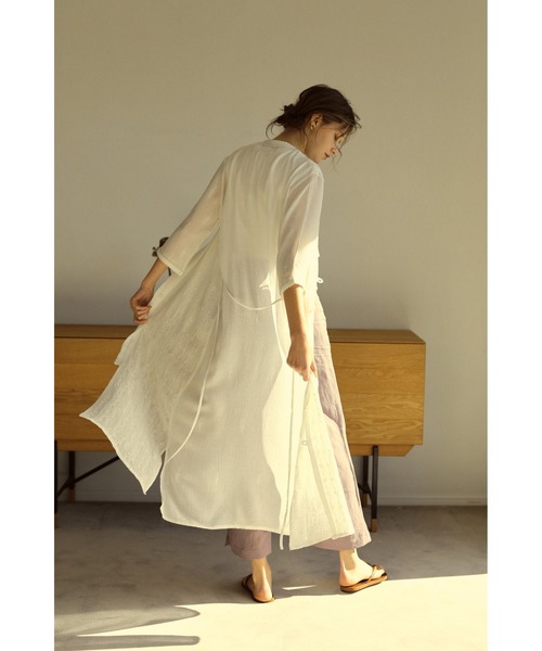 ワンピース LA PEAU DE GEM linen long one piece LA PEAU DE GEM linen long one piece