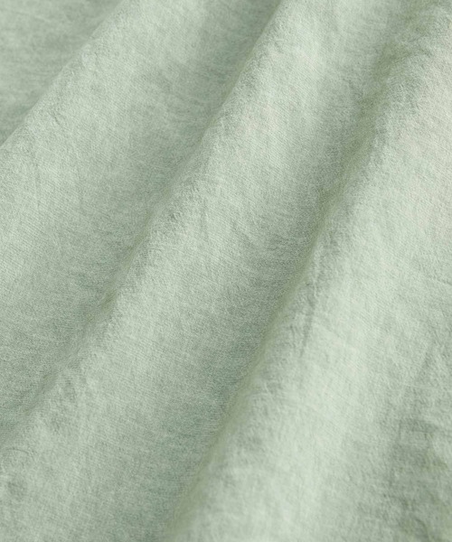 ADAM ET ROPE'(アダムエロペ)の「ワイドシルエット シャツジャケット / 速乾 / 冷感 / イージーケア / ユニセックス(ブルゾン・メンズ・ライトグリーン/イエロー系その他3/ブラック・S/M/L)」の9枚目の写真