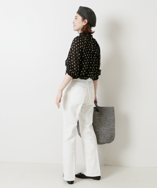 Spick & Span(スピックアンドスパン)の「リアクティブデニムパンツ(デニムパンツ・レディース・ホワイト/ネイビー・38/36/34)」の7枚目の写真