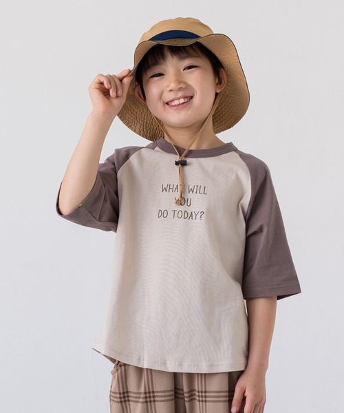 セール】ビッグシルエットラグラン5分袖Tシャツ（Tシャツ/カットソー 