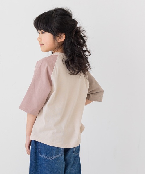 セール】ビッグシルエットラグラン5分袖Tシャツ（Tシャツ/カットソー 