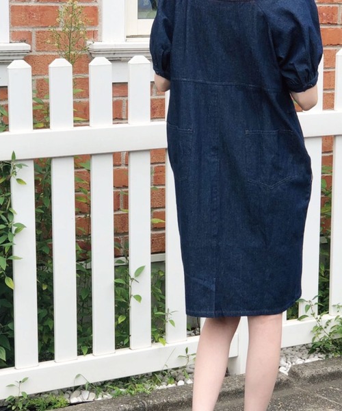 Banner Barrett(バナーバレット)の「デニムワンピース(ワンピース・レディース・ブルー/ワンウォッシュ・38)」の6枚目の写真