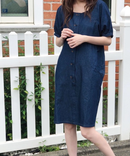 Banner Barrett(バナーバレット)の「デニムワンピース(ワンピース・レディース・ブルー/ワンウォッシュ・38)」の3枚目の写真