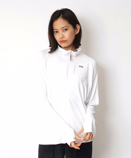 FILA:フィラ】レディースラッシュガード ブロックメッシュ UVカット