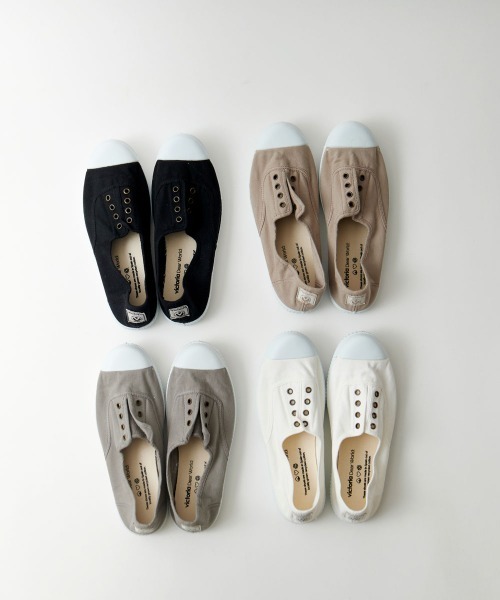 VICTORIA（ヴィクトリア）の「【WEB限定】[VICTORIA/ヴィクトリア] スリッポン キャンバススニーカー（スニーカー・レディース・ホワイト/ブラック/ベージュ/グレー・38/39/37）」の5枚目の写真