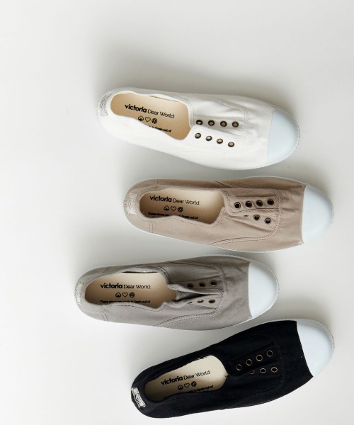 VICTORIA（ヴィクトリア）の「【WEB限定】[VICTORIA/ヴィクトリア] スリッポン キャンバススニーカー（スニーカー・レディース・ホワイト/ブラック/ベージュ/グレー・38/39/37）」の10枚目の写真