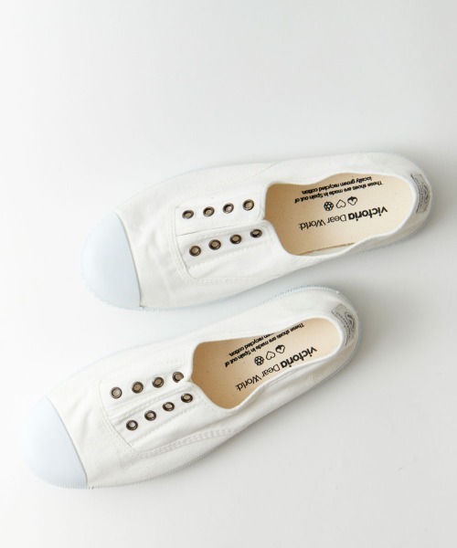 VICTORIA（ヴィクトリア）の「【WEB限定】[VICTORIA/ヴィクトリア] スリッポン キャンバススニーカー（スニーカー・レディース・ホワイト/ブラック/ベージュ/グレー・38/39/37）」の11枚目の写真