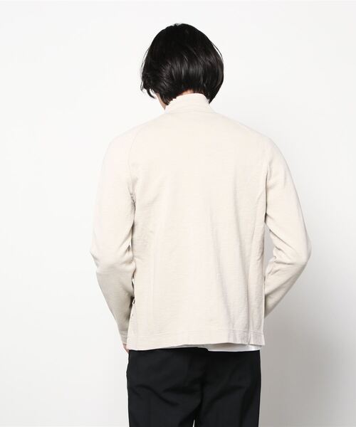 TRANSIT(トランジット)の「TRANSIT/トランジット/KNIT BZ(ブルゾン・メンズ・ベージュ・MEDIUM/SMALL)」の3枚目の写真