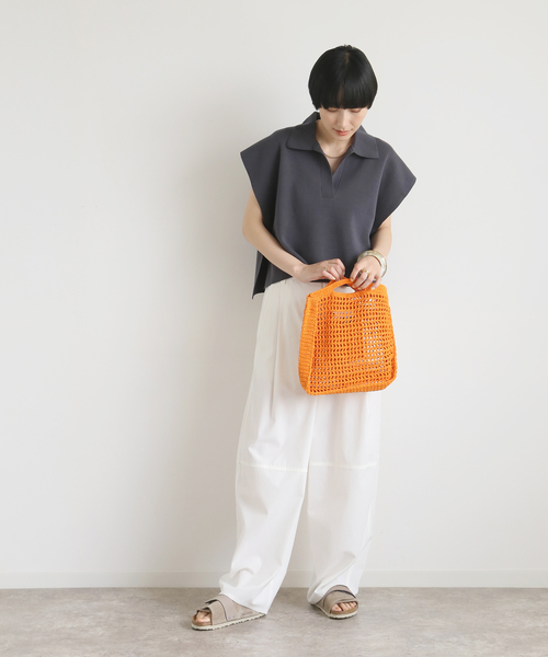 IENA（イエナ）の「【karakoram/カラコルム】メッシュバッグ（ハンドバッグ・レディース・イエロー/オレンジ/ラベンダー・FREE）」の5枚目の写真