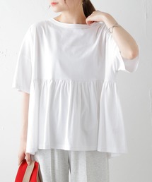 PUAL CE CIN | 【Du noir】汗に負けない！ギャザーT(Tシャツ/カットソー)