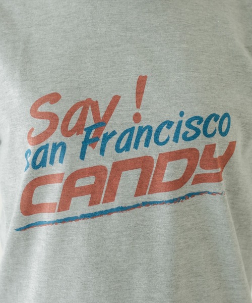 mystic(ミスティック)の「リンガーsay candy Tシャツ(Tシャツ/カットソー・レディース・グレー/オフホワイト・FREE)」の20枚目の写真