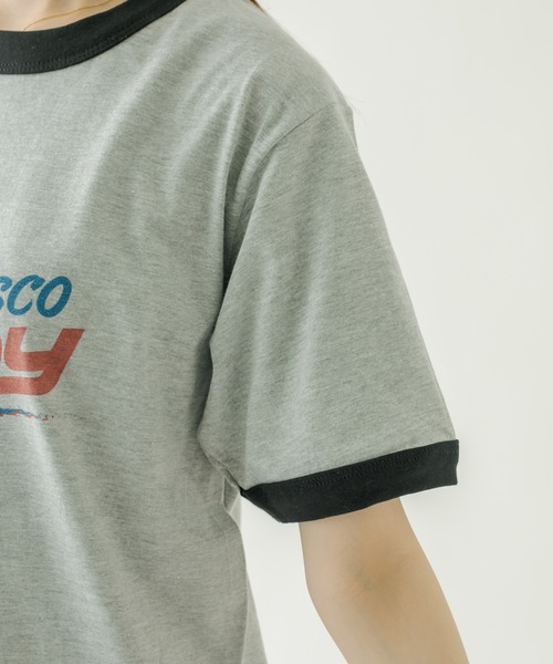 mystic(ミスティック)の「リンガーsay candy Tシャツ(Tシャツ/カットソー・レディース・グレー/オフホワイト・FREE)」の12枚目の写真