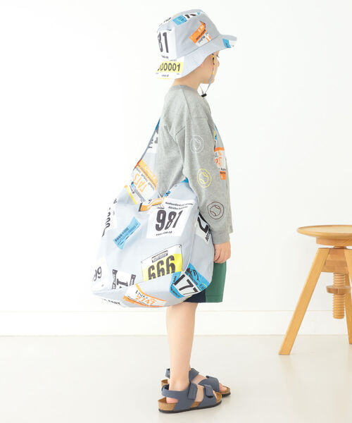 こども ビームス（コドモビームス）の「THE PARK SHOP / NUNBER バッグ 22（トートバッグ・キッズ・シルバー・ONE SIZE）」の3枚目の写真