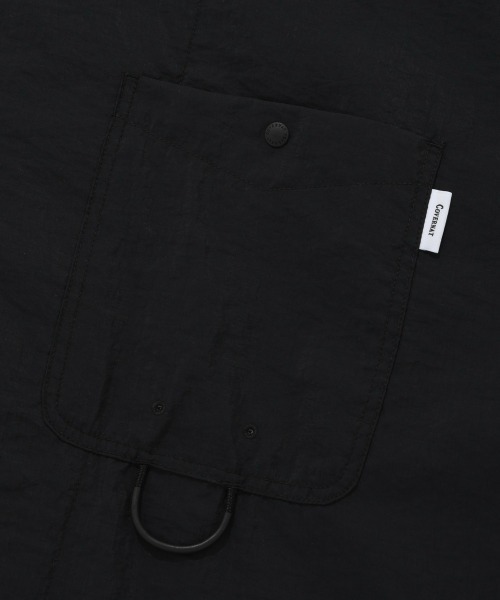 COVERNAT（カバーナット）の「【COVERNAT】UTILITY HALFSHIRTS / カバーナット ユーティリティ ハーフシャツ（シャツ/ブラウス・メンズ・ブラック・LARGE/MEDIUM）」の4枚目の写真