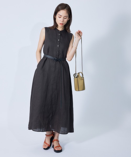 ROPE'（ロペ）の「ビーガンレザーロングベルト（ベルト・レディース・ブラック/ベージュ・FREE）」の5枚目の写真