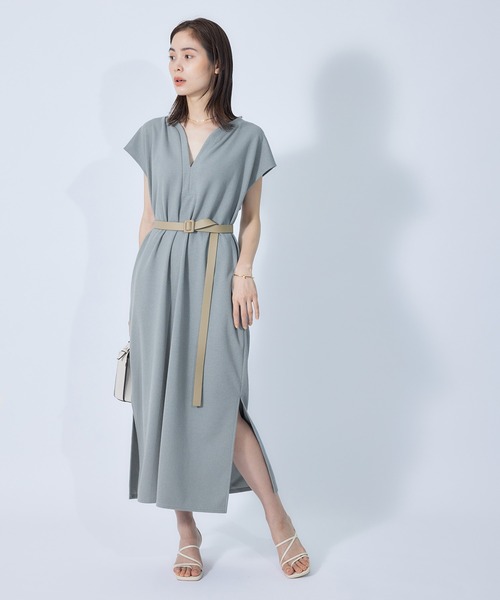 ROPE'（ロペ）の「ビーガンレザーロングベルト（ベルト・レディース・ブラック/ベージュ・FREE）」の4枚目の写真