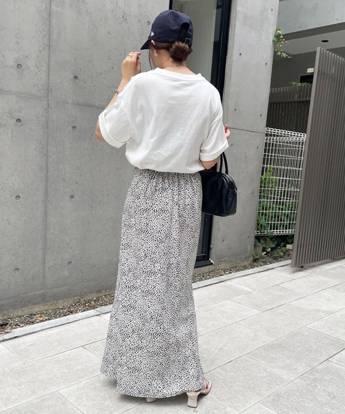 DISCOAT（ディスコート）の「ダルメシアン柄マーメイドスカート（スカート・レディース・ブラック/アイボリー・SMALL/MEDIUM）」の5枚目の写真