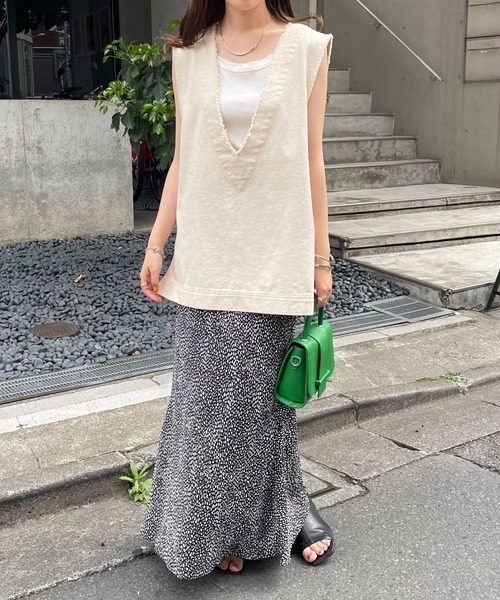 DISCOAT（ディスコート）の「ダルメシアン柄マーメイドスカート（スカート・レディース・ブラック/アイボリー・SMALL/MEDIUM）」の16枚目の写真