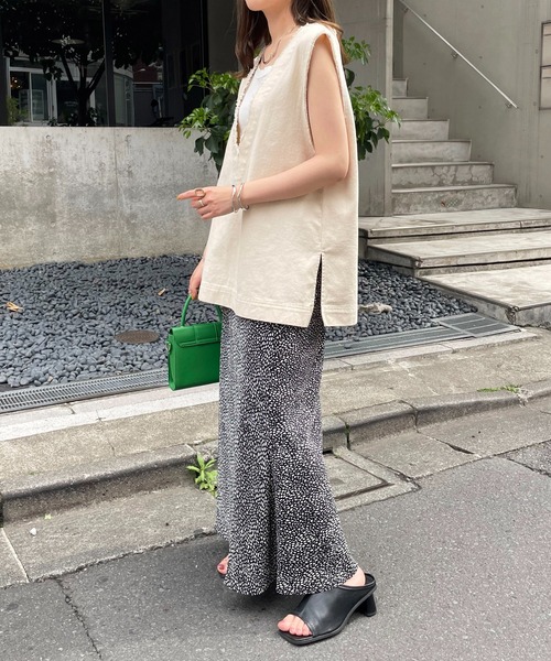 DISCOAT（ディスコート）の「ダルメシアン柄マーメイドスカート（スカート・レディース・ブラック/アイボリー・SMALL/MEDIUM）」の17枚目の写真