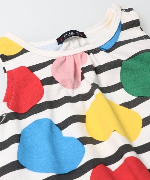 Caldia（カルディア）の「ＣＡハート総柄ワンピース（ワンピース・キッズ・ホワイト/オフホワイト・90/100/110/120/80/130）」の7枚目の写真