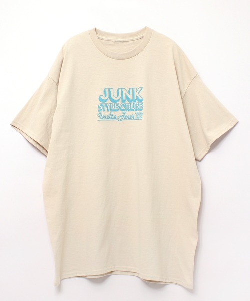 RNA（アールエヌエー）の「M1922 クルーズロゴＢＩＧ　Ｔ（Tシャツ/カットソー・レディース・ホワイト×パープル/ホワイト×イエロー/杢グレー/ベージュ・MEDIUM）」の4枚目の写真