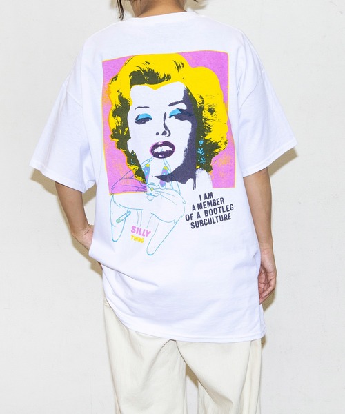 RNA（アールエヌエー）の「M1922 クルーズロゴＢＩＧ　Ｔ（Tシャツ/カットソー・レディース・ホワイト×パープル/ホワイト×イエロー/杢グレー/ベージュ・MEDIUM）」の3枚目の写真