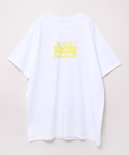 RNA（アールエヌエー）の「M1922 クルーズロゴＢＩＧ　Ｔ（Tシャツ/カットソー・レディース・ホワイト×パープル/ホワイト×イエロー/杢グレー/ベージュ・MEDIUM）」の12枚目の写真