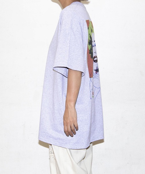 RNA（アールエヌエー）の「M1922 クルーズロゴＢＩＧ　Ｔ（Tシャツ/カットソー・レディース・ホワイト×パープル/ホワイト×イエロー/杢グレー/ベージュ・MEDIUM）」の16枚目の写真