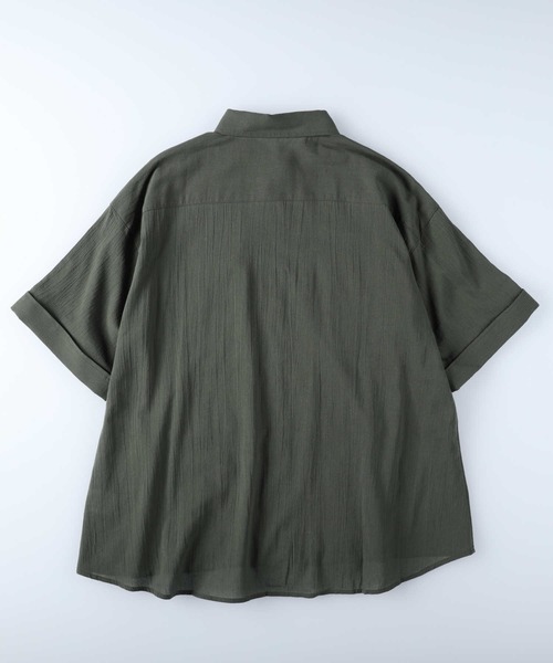 HONEYSUCKLE ROSE（ハニーサックルローズ）の「【HONEYSUCKLE ROSE】サファリビッグシャツ（シャツ/ブラウス・レディース・オフホワイト/カーキブラウン・M/L）」の11枚目の写真