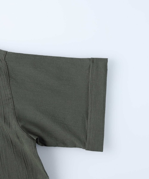 HONEYSUCKLE ROSE（ハニーサックルローズ）の「【HONEYSUCKLE ROSE】サファリビッグシャツ（シャツ/ブラウス・レディース・オフホワイト/カーキブラウン・M/L）」の13枚目の写真