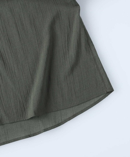 HONEYSUCKLE ROSE（ハニーサックルローズ）の「【HONEYSUCKLE ROSE】サファリビッグシャツ（シャツ/ブラウス・レディース・オフホワイト/カーキブラウン・M/L）」の14枚目の写真