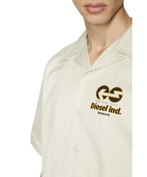 DIESEL(ディーゼル)の「メンズ シャツ 半そで バックプリント(シャツ/ブラウス・メンズ・ホワイト/パープル・SMALL/MEDIUM/LARGE/X-LARGE/XX-LARGE/X-SMALL)」の21枚目の写真