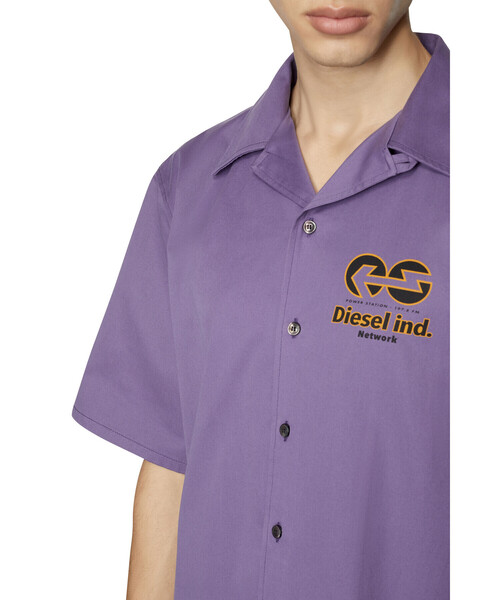 DIESEL(ディーゼル)の「メンズ シャツ 半そで バックプリント(シャツ/ブラウス・メンズ・ホワイト/パープル・SMALL/MEDIUM/LARGE/X-LARGE/XX-LARGE/X-SMALL)」の22枚目の写真