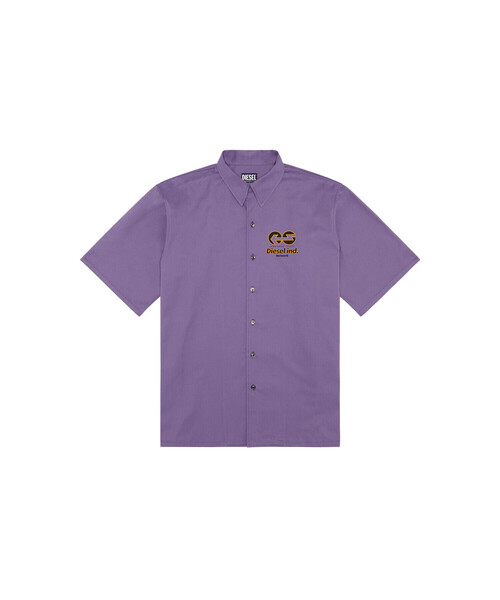 DIESEL(ディーゼル)の「メンズ シャツ 半そで バックプリント(シャツ/ブラウス・メンズ・ホワイト/パープル・SMALL/MEDIUM/LARGE/X-LARGE/XX-LARGE/X-SMALL)」の13枚目の写真