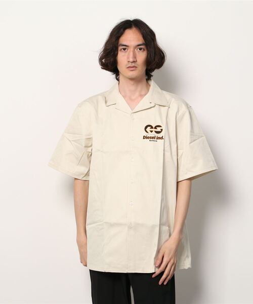 DIESEL(ディーゼル)の「メンズ シャツ 半そで バックプリント(シャツ/ブラウス・メンズ・ホワイト/パープル・SMALL/MEDIUM/LARGE/X-LARGE/XX-LARGE/X-SMALL)」の14枚目の写真