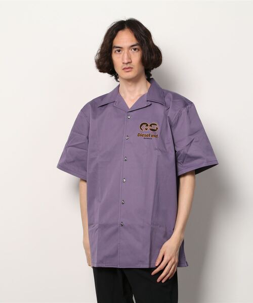 DIESEL(ディーゼル)の「メンズ シャツ 半そで バックプリント(シャツ/ブラウス・メンズ・ホワイト/パープル・SMALL/MEDIUM/LARGE/X-LARGE/XX-LARGE/X-SMALL)」の16枚目の写真