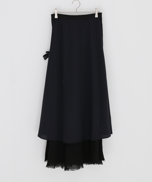 AP STUDIO（エーピーストゥディオ）の「メッシュスカート（スカート・レディース・ブラック・38/36）」の20枚目の写真