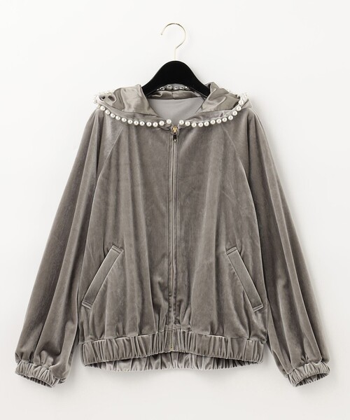 GRACE CLASS(グレースクラス)の「トリアセベロアフーディ(パーカー・レディース・ブラック/グレー・36)」の18枚目の写真