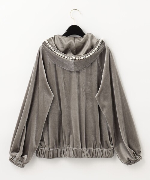 GRACE CLASS(グレースクラス)の「トリアセベロアフーディ(パーカー・レディース・ブラック/グレー・36)」の13枚目の写真