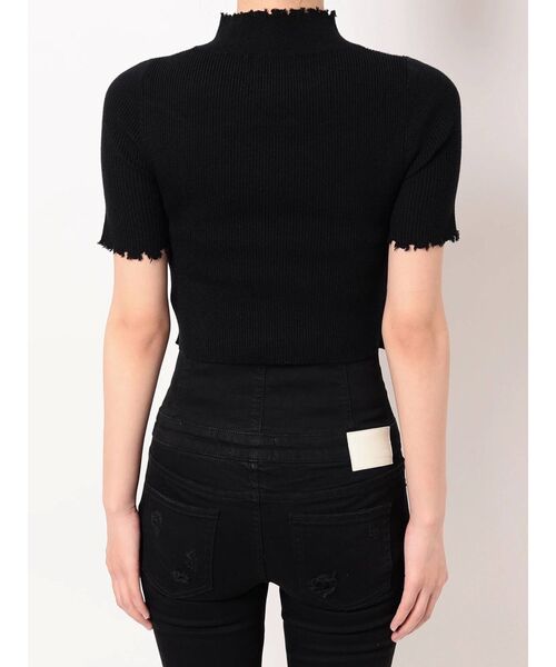 GYDA（ジェイダ）の「フロントオープン グラインダーニットトップス（ニット/セーター・レディース・オフホワイト/ブラック/ピンク・FREE）」の19枚目の写真